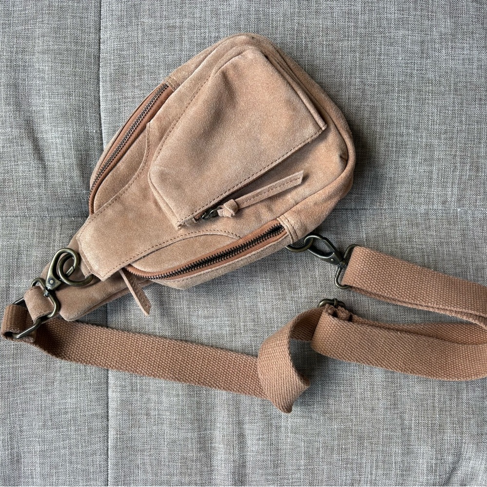 Free People Hudson Suede Sling Bag